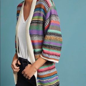 Knit multi color cardigan
